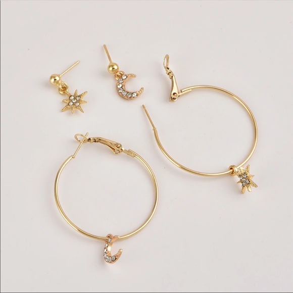 • Palmer • Celestial Stud + Hoop Set - Picture 2 of 3